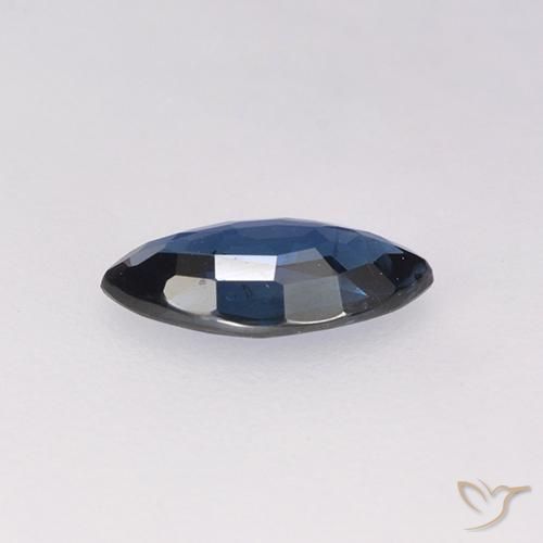 Zaffiro Blu navy naturale da 0.55 ct, Taglio marquise, VS