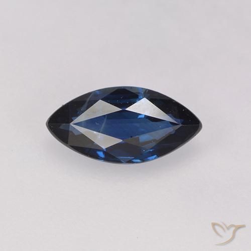 0.71ct Naturale Azzurro crepuscolare Zaffiro, Taglio marquise, VS, Photo A