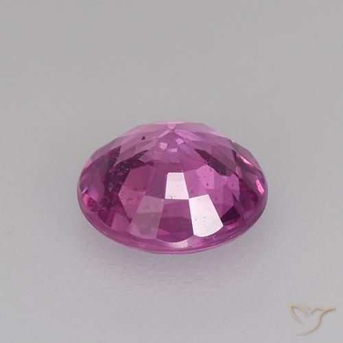 Zaffiro Viola medio-scuro naturale da 0.59 ct, Rotondo, VS