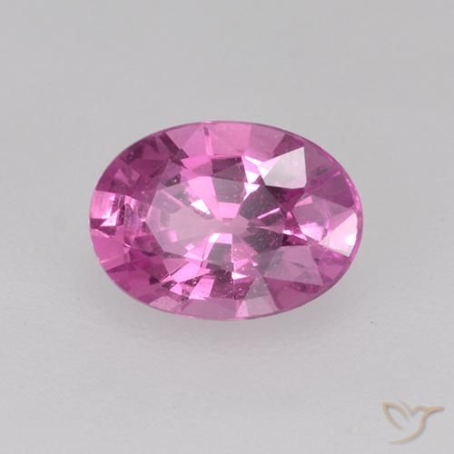 Zaffiro Viola medio naturale da 0.69 ct, Ovale, VVS-VS