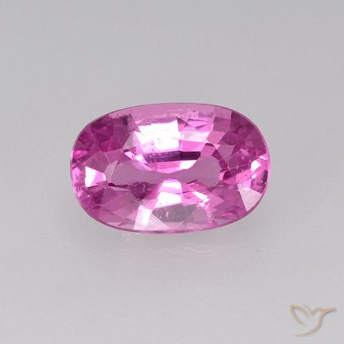 0.78ct Naturale Viola rosato brillante Zaffiro, Ovale, VVS-VS
