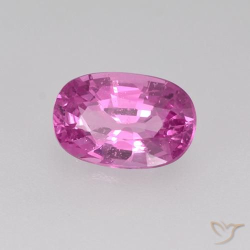 Zaffiro Viola rosato brillante naturale da 0.78 ct, Ovale, VVS-VS