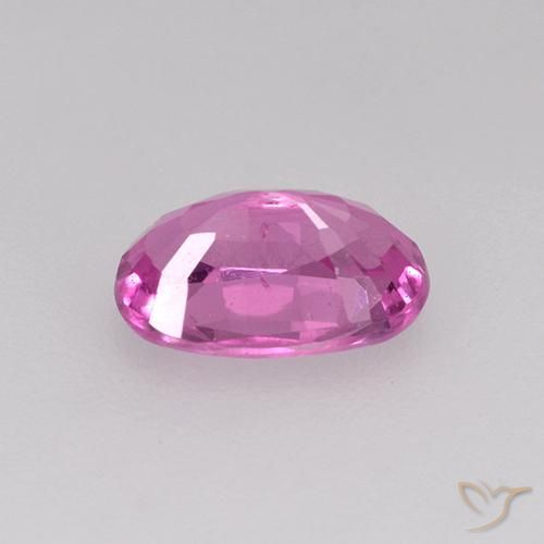 Zaffiro Viola rosato brillante naturale da 0.78 ct, Ovale, VVS-VS