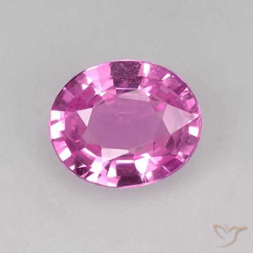 0.70ct Naturale Rosa scuro Zaffiro, Ovale, VVS-VS