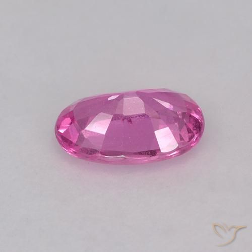 Zaffiro Rosa scuro naturale da 0.66 ct, Ovale, VS