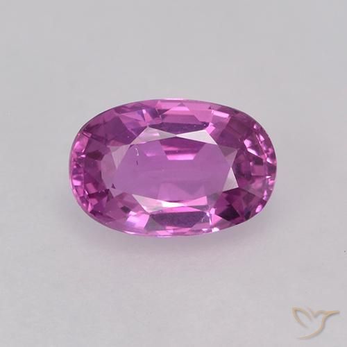0.85ct Naturale Magenta brillante Zaffiro, Ovale, VVS