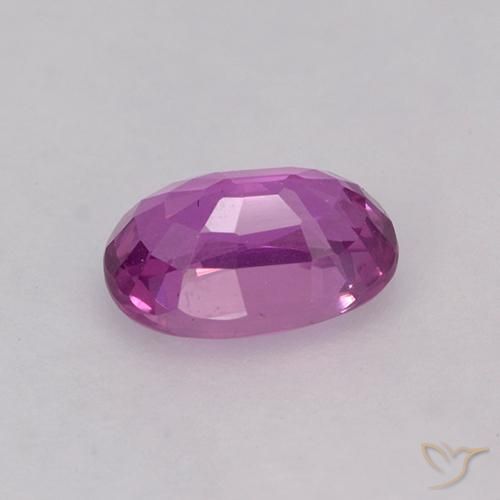Zaffiro Magenta brillante naturale da 0.85 ct, Ovale, VVS