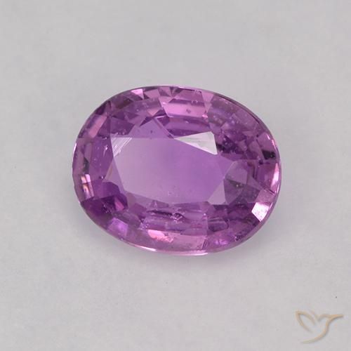 Zaffiro Viola elettrico naturale da 0.83 ct, Ovale, VS