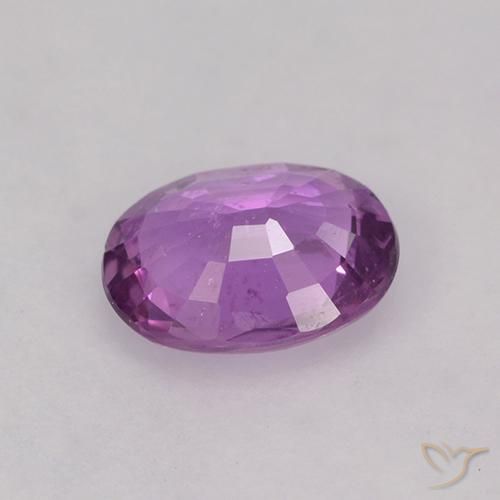 Zaffiro Viola elettrico naturale da 0.83 ct, Ovale, VS