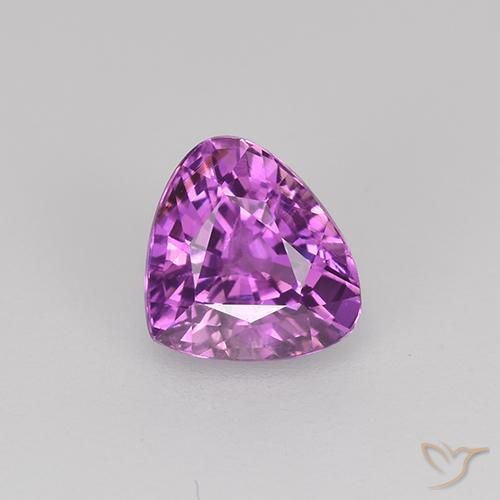 0.89ct Naturale Viola violetto Zaffiro, Forma a pera, VVS-VS