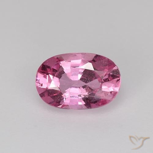 0.76ct Naturale Rosa intenso Zaffiro, Ovale, VS