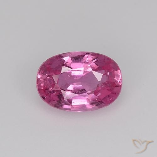 0.77ct Naturale Rosa medio Zaffiro, Ovale, VS