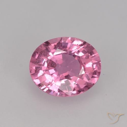 0.78ct Naturale Rosa hot Zaffiro, Ovale, VS
