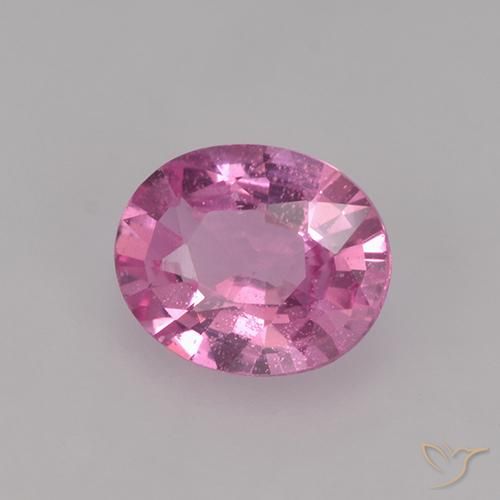 Zaffiro Rosa medio naturale da 0.66 ct, Ovale, VVS-VS
