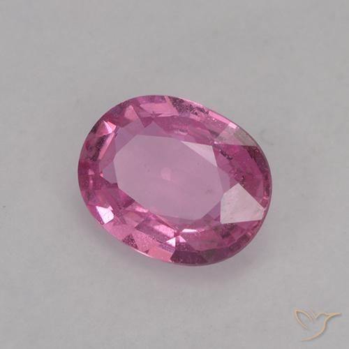 Zaffiro Rosa medio naturale da 0.73 ct, Ovale, VVS-VS