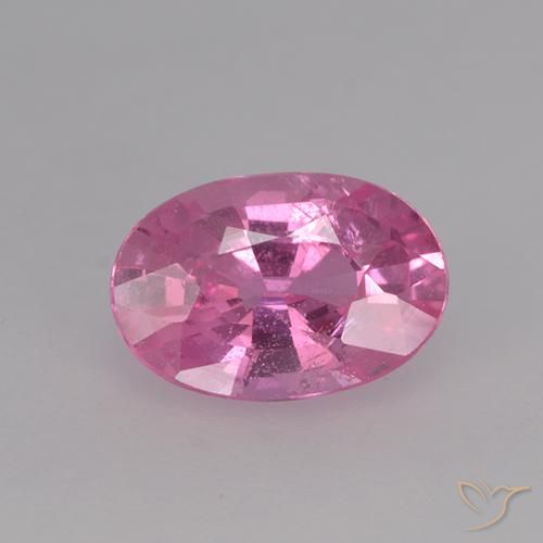 0.68ct Naturale Rosa intenso Zaffiro, Ovale, VVS-VS