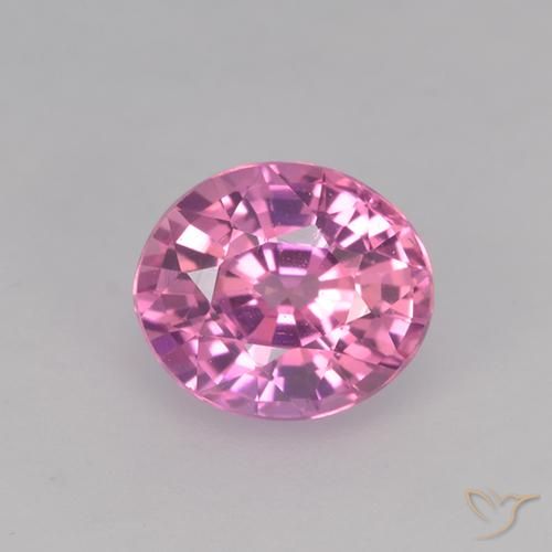0.74ct Naturale Rosa medio Zaffiro, Ovale, VVS-VS