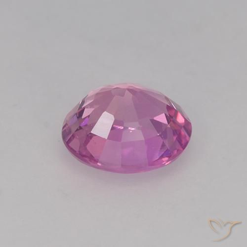 Zaffiro Rosa medio naturale da 0.74 ct, Ovale, VVS-VS