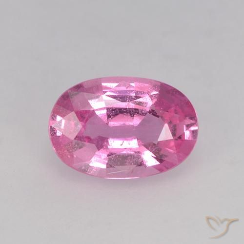 0.66ct Naturale Rosa scuro Zaffiro, Ovale, VVS-VS