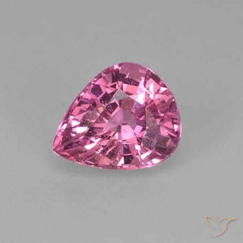 0.70ct Naturale Rosa medio Zaffiro, Forma a pera, VVS-VS