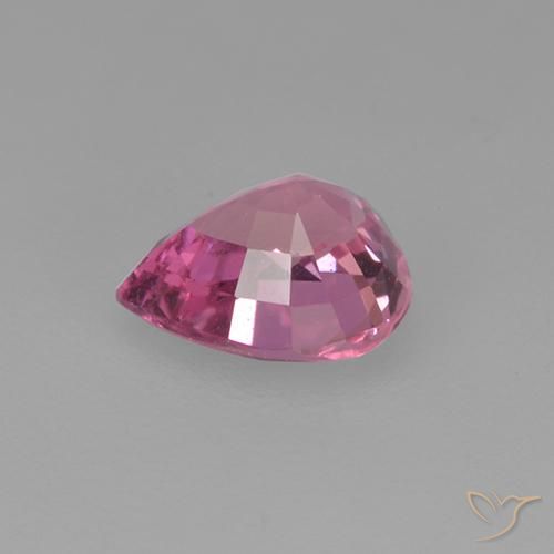 Zaffiro Rosa medio naturale da 0.70 ct, Forma a pera, VVS-VS