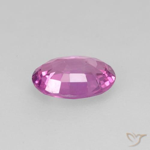 Zaffiro Viola intenso naturale da 0.68 ct, Ovale, VVS-VS