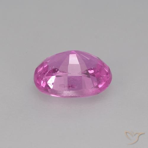 Zaffiro Viola rosato intenso naturale da 0.78 ct, Ovale, VVS-VS