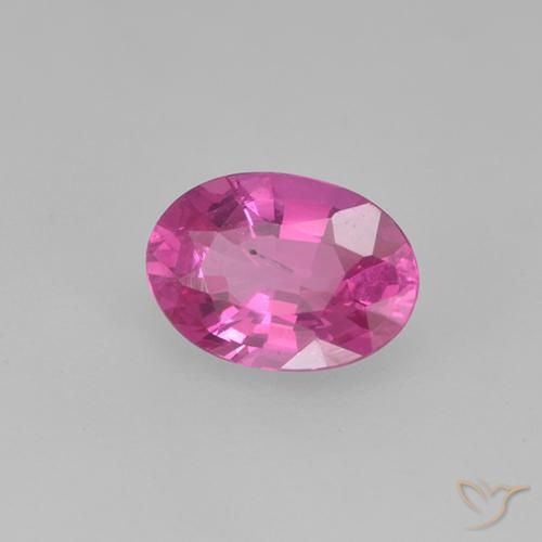 Zaffiro Rosa medio naturale da 0.48 ct, Ovale, VS