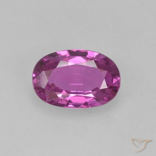 0.66ct Naturale Viola rosato intenso Zaffiro, Ovale, VVS