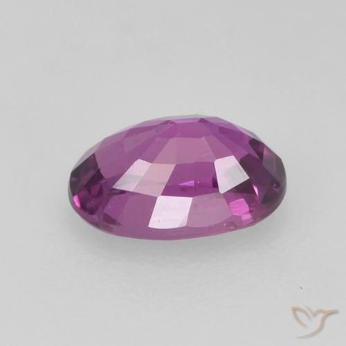 Zaffiro Magenta elettrico naturale da 0.73 ct, Ovale, VS