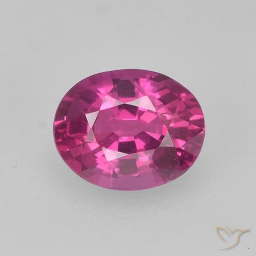 0.47ct Naturale Viola medio Zaffiro, Ovale, VS