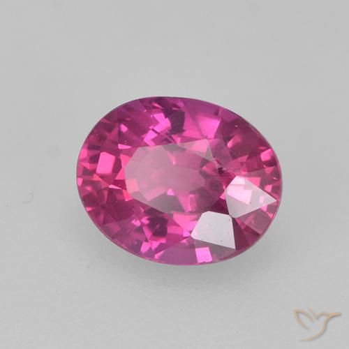 Zaffiro Viola medio naturale da 0.47 ct, Ovale, VS