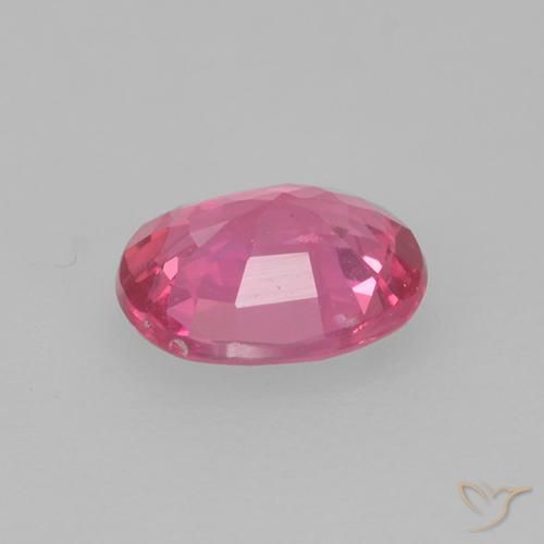 Zaffiro rosa magenta naturale da 0.42 ct, Ovale, VS