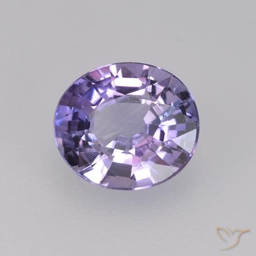 Zaffiro Melanzane Viola naturale da 0.76 ct, Ovale, VS