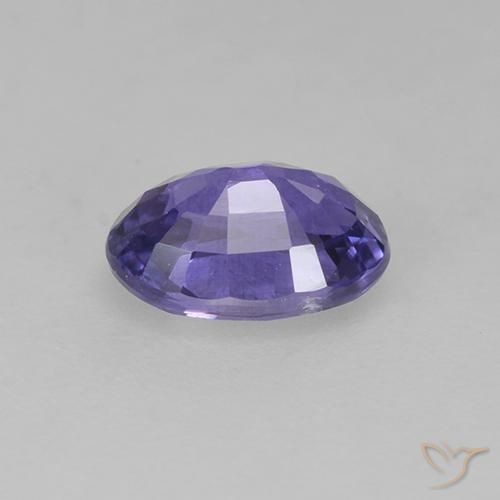 Zaffiro Viola scuro naturale da 0.76 ct, Ovale, VS