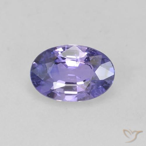 0.62ct Naturale Viola Chiaro Medio Zaffiro, Ovale, VS