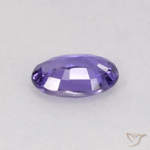 Zaffiro Viola scuro naturale da 0.50 ct, Ovale, VVS-VS