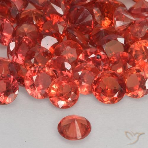 Zaffiro Rosso medio naturale da 0.13 ct, Rotondo, VS