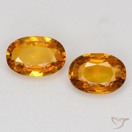 1.17ctw Naturale Arancione marroncino Zaffiro, Ovale, VVS-VS