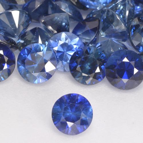 Zaffiro Blu fiordaliso naturale da 0.24 ct, Rotondo, VS