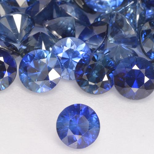 Zaffiro Blu fiordaliso naturale da 0.24 ct, Rotondo, VS