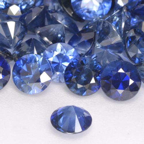 Zaffiro Blu fiordaliso naturale da 0.24 ct, Rotondo, VS