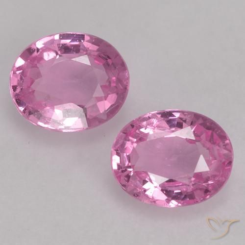0.78ctw Naturale Rosa viola reale molto chiaro Zaffiro, Ovale, VVS-VS