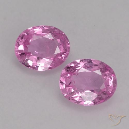 0.82ctw Naturale Viola rosato brillante Zaffiro, Ovale, VS
