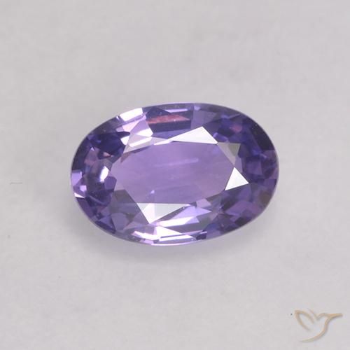 0.53ct Naturale Viola medio Zaffiro, Ovale, VS
