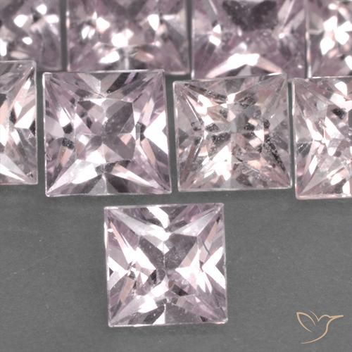 0.42ct Naturale Rosa corallo Zaffiro, Quadrato, VS