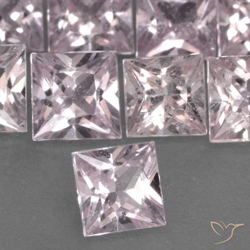 Zaffiro Rosa corallo naturale da 0.42 ct, Quadrato, VS