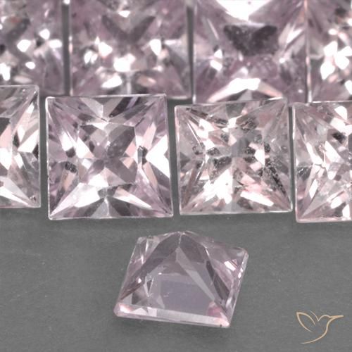 Zaffiro Rosa corallo naturale da 0.42 ct, Quadrato, VS