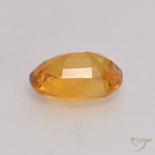 Zaffiro Arancio-Oro naturale da 1.39 ct, Ovale, VS