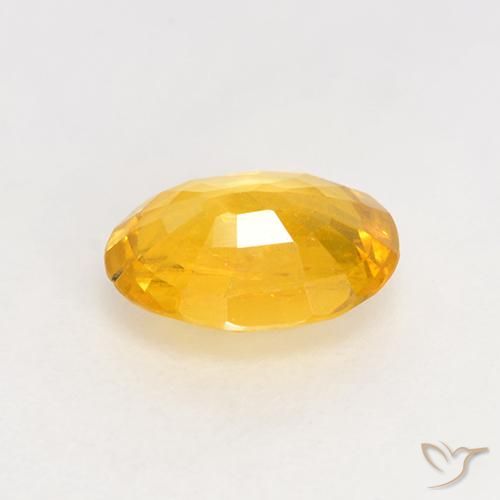 Zaffiro Arancio dorato naturale da 1.09 ct, Ovale, VS-SI
